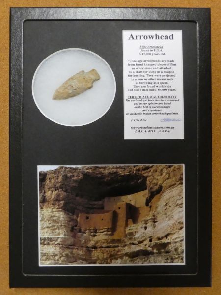 Boxed Indian Arrowhead.