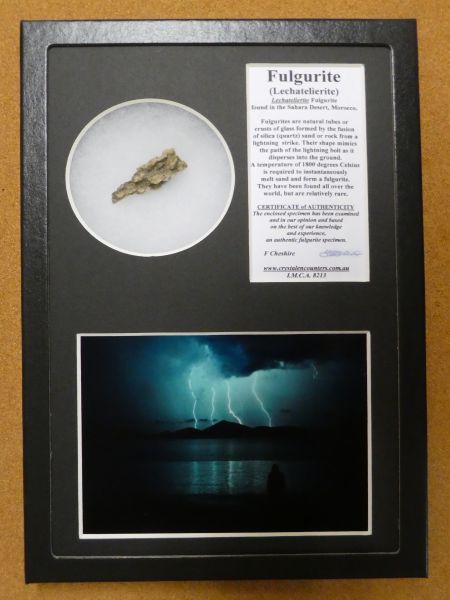 Boxed Fulgurite.